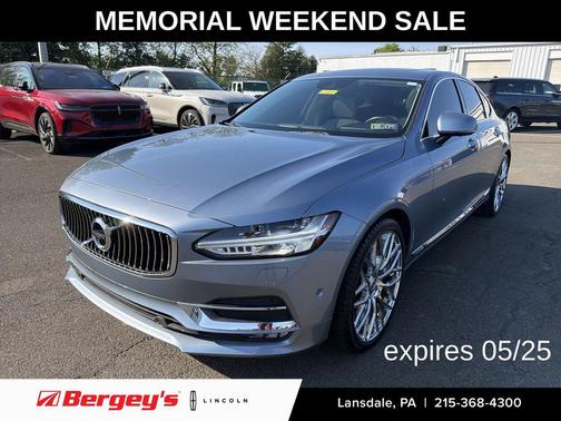 Mussel Blue Metallic 2017 Volvo S90 T6 Inscription