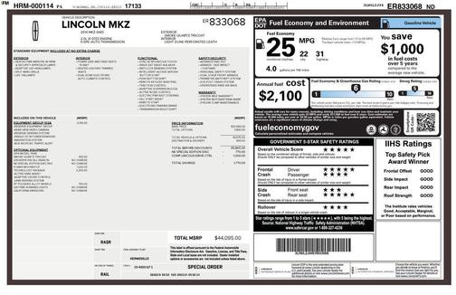 2014 Lincoln MKZ Base