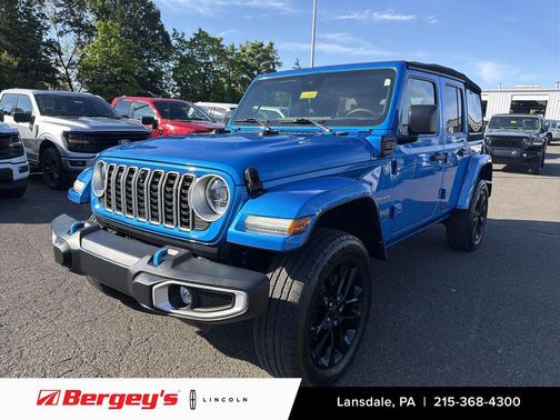 Hydro Blue Pearlcoat 2024 Jeep Wrangler 4xe Sahara