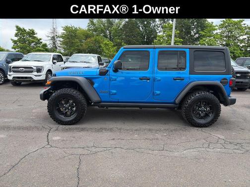 Hydro Blue Pearlcoat 2025 Jeep Wrangler 4xe Willys