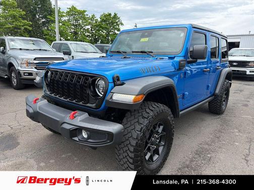 Hydro Blue Pearlcoat 2025 Jeep Wrangler 4xe Willys