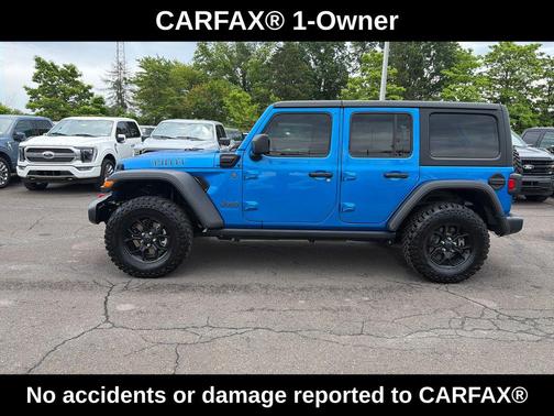 Hydro Blue Pearlcoat 2025 Jeep Wrangler 4xe Willys