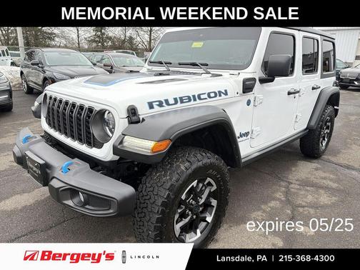 Bright White Clearcoat 2024 Jeep Wrangler 4xe Rubicon