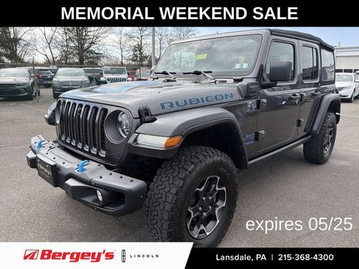 Granite Crystal Metallic Clearcoat 2022 Jeep Wrangler Unlimited 4xe Rubicon
