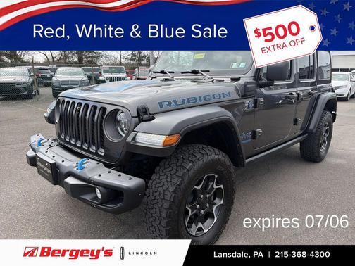 Granite Crystal Metallic Clearcoat 2022 Jeep Wrangler Unlimited 4xe Rubicon