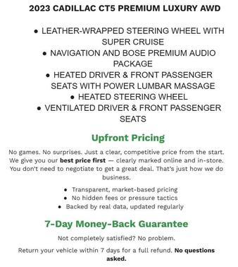 2023 Cadillac CT5 Premium Luxury