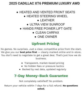 2025 Cadillac XT6 Premium Luxury AWD