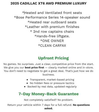 2025 Cadillac XT6 Premium Luxury AWD
