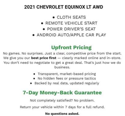 Summit White 2021 Chevrolet Equinox 1LT