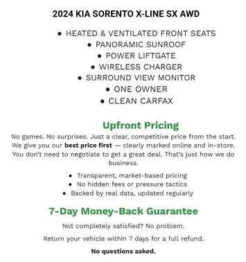 Road Rider Brown 2024 Kia Sorento SX