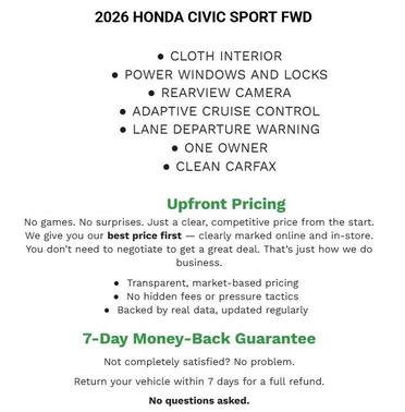 2026 Honda Civic Sport