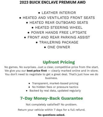White Frost Tricoat 2023 Buick Enclave Premium AWD