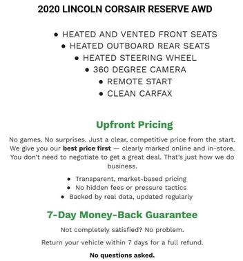 2020 Lincoln Corsair Reserve