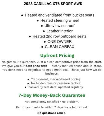 2023 Cadillac XT6 Sport AWD