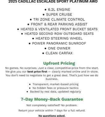 Black Raven 2025 Cadillac Escalade Sport Platinum