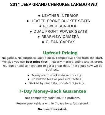 Brilliant Black Crystal Pearlcoat 2011 Jeep Grand Cherokee Laredo
