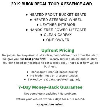 2019 Buick Regal TourX AWD Essence