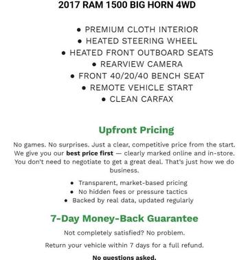 2017 RAM 1500 Big Horn