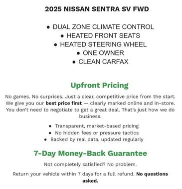 2025 Nissan Sentra SV