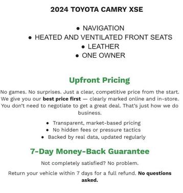 2024 Toyota Camry XSE