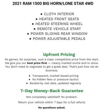 2021 RAM 1500 Big Horn/Lone Star