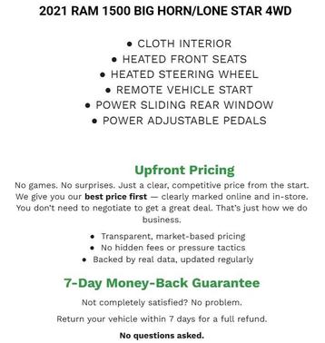 2021 RAM 1500 Big Horn/Lone Star