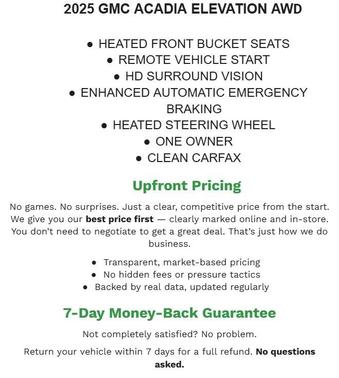 2025 GMC Acadia AWD Elevation