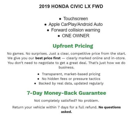 2019 Honda Civic LX