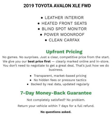 2019 Toyota Avalon XLE