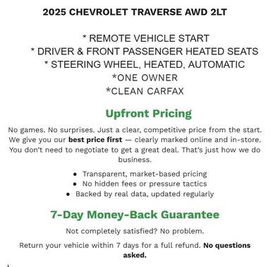 2025 Chevrolet Traverse LT