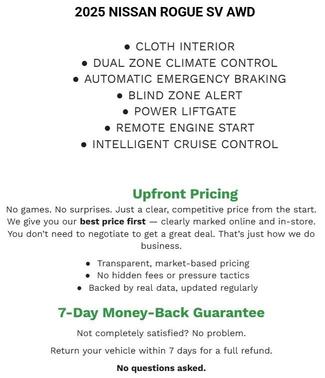 2025 Nissan Rogue SV