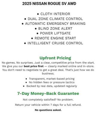 2025 Nissan Rogue SV
