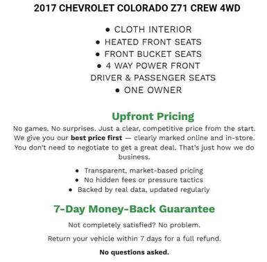 Black 2017 Chevrolet Colorado Z71