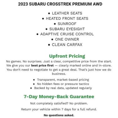 Crystal Black Silica 2023 Subaru Crosstrek Premium