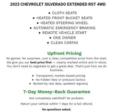 Black 2023 Chevrolet Silverado 1500 RST
