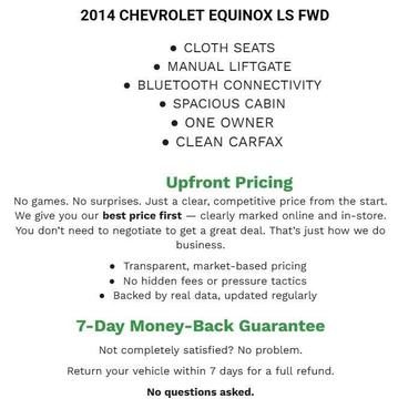 Summit White 2014 Chevrolet Equinox LS
