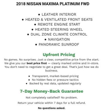 2018 Nissan Maxima 3.5 Platinum