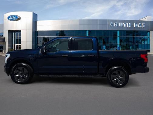 Antimatter Blue Metallic 2024 Ford F-150 Lightning XLT