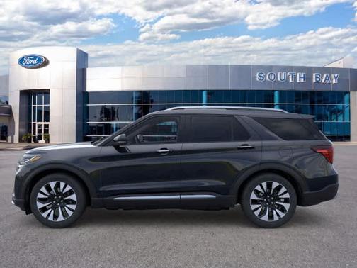 Agate Black Metallic 2026 Ford Explorer Platinum