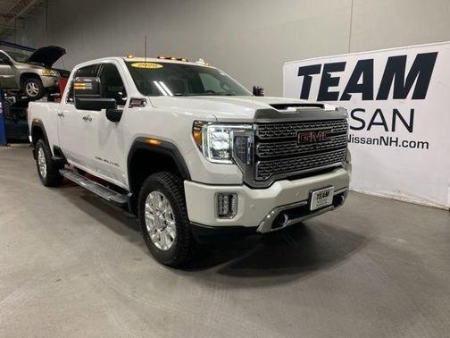 White Frost Tri-Coat 2020 GMC Sierra 3500 Denali