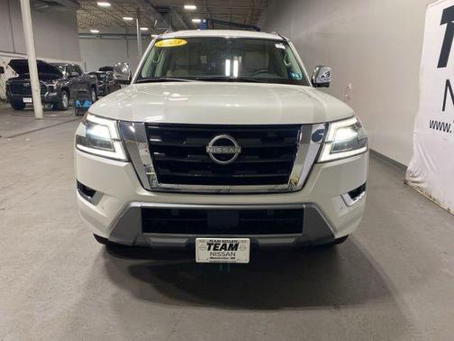 Aspen White 2023 Nissan Armada Platinum