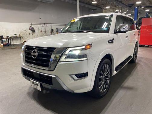 Aspen White 2023 Nissan Armada Platinum