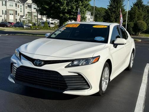 Super White 2021 Toyota Camry LE