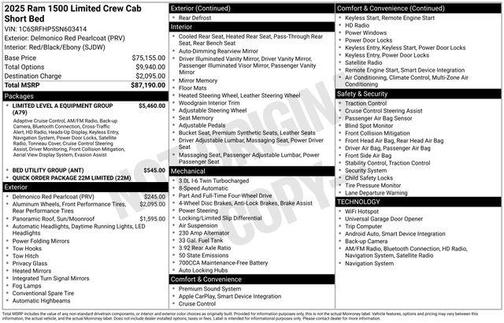 2025 RAM 1500 Limited