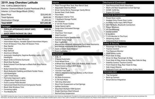 2019 Jeep Cherokee Latitude