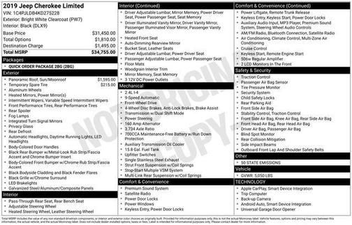 2019 Jeep Cherokee Limited