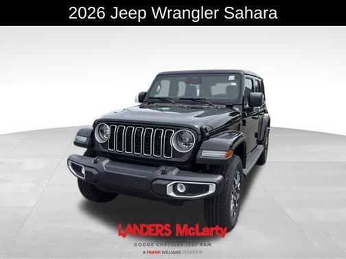 Black Clearcoat 2026 Jeep Wrangler 4-Door Sahara 4x4