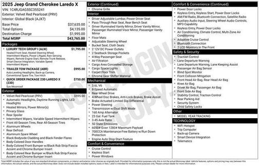 2025 Jeep Grand Cherokee Laredo