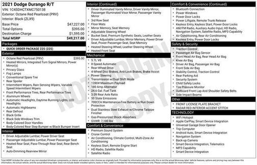 2021 Dodge Durango R/T RWD