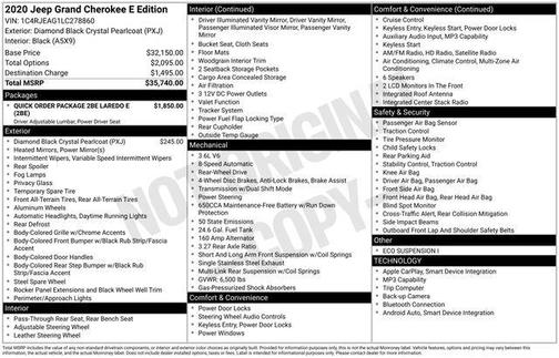 2020 Jeep Grand Cherokee Laredo